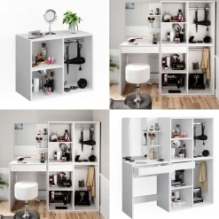 Vicco Beistellschrank Anstellschrank für Schminktisch Isabelle Anrichte Kommode Outlet