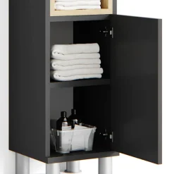 Vicco Beistellschrank Aquis Midischrank Badezimmerschrank Badschrank Anthrazit Outlet