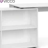 Eckschreibtisch FlexPlus Computer Bürotisch PC Schreibtisch  Weiß ^ Vicco