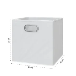 4er Set Faltbox 30x30 cm weiß Faltkiste Aufbewahrungsbox Regalbox Box ^ Vicco Clearance