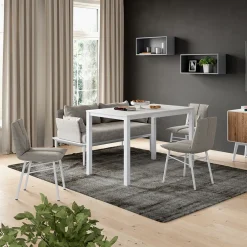 Esstisch Granny Weiß 120 x 70 cm ausziehbar ^ Vicco Discount
