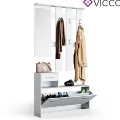 Flurgarderobe Set Billy weiß Garderobe Dielengarderobe Kompaktgarderobe ^ Vicco Hot