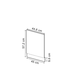 Vicco Geschirrspülerblende Küchenmöbel R-Line Solid Anthrazit Blau Grau 45 cm modern Hot
