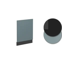 Vicco Geschirrspülerblende Küchenmöbel R-Line Solid Anthrazit Blau Grau 45 cm modern Hot