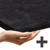 Vicco Geschirrspülerblende R-Line Schwarz Beton Eiche 60 cm mit Arbeitsplatte Anthrazit Hot