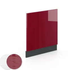 Geschirrspülerfront 60 cm Bordeaux Hochglanz Küchenschrank Blende Küchenzeile Fame-Line ^ Vicco Online