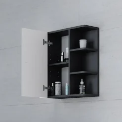 Hängeschrank Fynn Badschrank Badezimmerschrank mit Ablagen Badregal ^ Vicco New