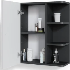 Hängeschrank Fynn Badschrank Badezimmerschrank mit Ablagen Badregal ^ Vicco New