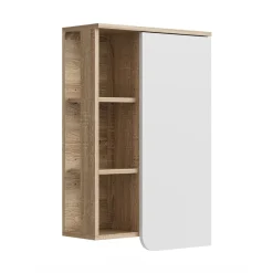 Hängeschrank Karen 50 x 75 cm, Sonoma Weiß, Badschrank, schmal, Badezimmer, modern ^ Vicco