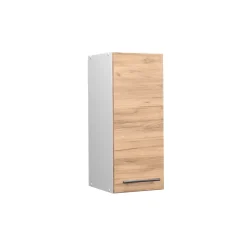 Vicco Hängeschrank Küchenschrank Küchenmöbel Fame-Line Weiß Eiche modern 30 cm Küche Einbauküche Hängeschrank Drehtür Einlegeboden Küchenzeile Discount