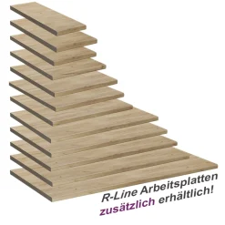 Vicco Küchenarbeitsplatte R-Line Eiche 50 cm Sale