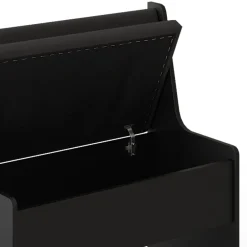 Küchenbank Sitzbank Esszimmerbank Roman Schwarz 77 cm modern Truhenbank Eckbankgruppe Esszimmergruppe Küchensitzgruppe Sitzbankgruppe Küchenmöbel Polstermöbel ^ Vicco New