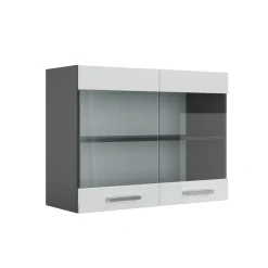 Vicco Küchenschrank Hängeschrank Hängeglasschrank 80 cm R-Line Anthrazit Outlet