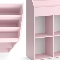 Vicco Kinderbücherregal Luigi 107 x 114 cm, Rosa, Kinderzimmerregal, offene Fächer Sale