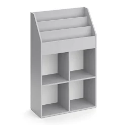 Vicco Kinderregal Bücherregal Wandregal Luigi Hellgrau 72x114 cm modern Kinderzimmer Regal Spielzeugregal Dekoregal Standregal Aufbewahrungsregal Würfelregal Ablage Fach freistehend Outlet