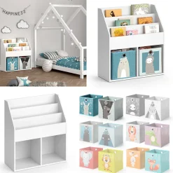 Vicco Kinderregal Bücherregal Aufbewahrungsregal Luigi Spielzeugablage Faltbox Clearance