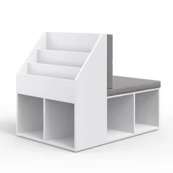 Vicco Kinderregal ONIX mit Sitzbank Kindersitzbank Spielzeug Kinderzimmerregal Best
