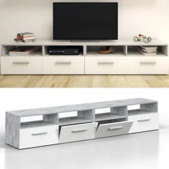 Lowboard Diego Fernsehschrank Sideboard TV Fernsehtisch  Beton ^ Vicco Discount