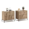 Vicco Nachttisch Eliza Viking Oak 2er Set New