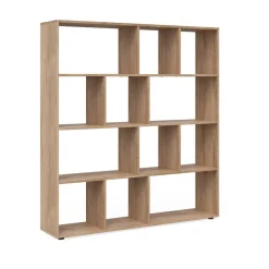 Vicco Raumteiler Pilar Bücherregal Standregal Büroregal 12 Fächer Sonoma Discount