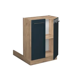 Vicco Regalinselunterschrank Fame-Line Eiche Dunkelblau Hochglanz 60 cm Clearance