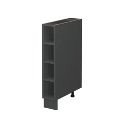 Regalunterschrank Küchenschrank Küchenmöbel Fame-Line Anthrazit 15 cm modern Küche Unterschrank Einbauküche Einlegeboden Küchenzeile Regal Aufbewahrung ^ Vicco Discount