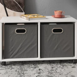Vicco Rollcontainer Bürocontainer 2 Fächer Aktenregal Büroregal Aktenschrank Outlet