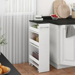Vicco Rollregal Rivo Weiß Anthrazit 20 x 84,4 cm New