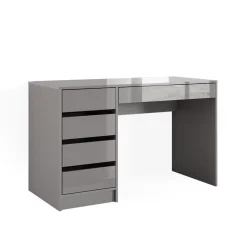 Vicco Schminktisch Frisiertisch Frisierkommode Sherry Grau 120x75 cm modern Schlafzimmer Kommode Schublade Ablage Aufbewahrung Kosmetiktisch Make-Up-Tisch Hochglanz Discount