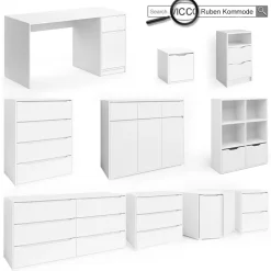 Schreibtisch Bürotisch Computertisch Ruben 100x65cm Arbeitstisch Büromöbel ^ Vicco Hot