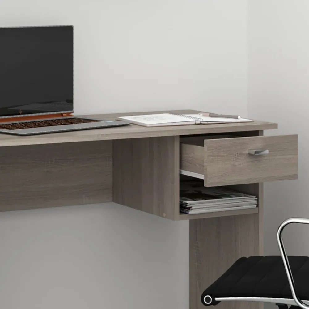 Vicco Schreibtisch COLIN Sonoma Eiche Arbeitstisch Bürotisch Regal PC Tisch Outlet
