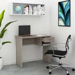 Vicco Schreibtisch COLIN Sonoma Eiche Arbeitstisch Bürotisch Regal PC Tisch Outlet