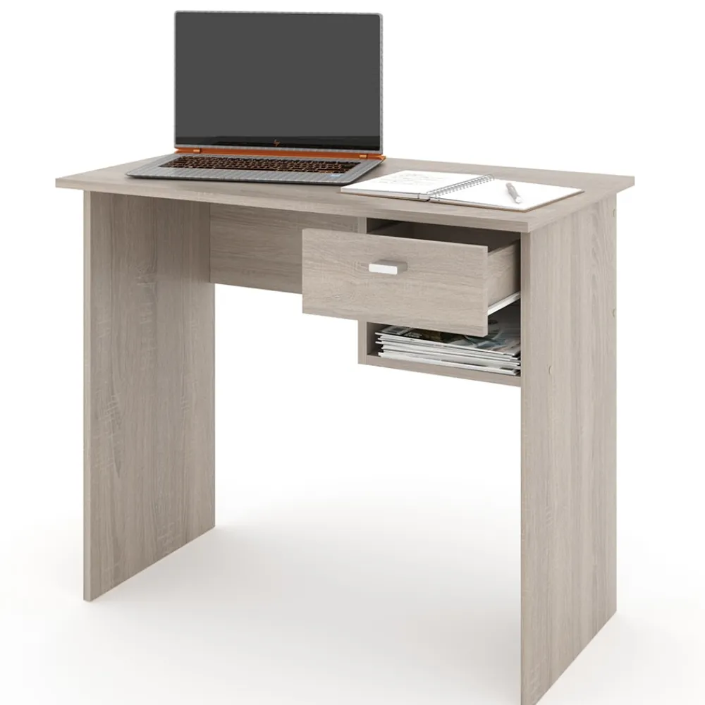 Vicco Schreibtisch COLIN Sonoma Eiche Arbeitstisch Bürotisch Regal PC Tisch Outlet