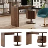 Schreibtisch Lara Eiche rustikal 120 x 50 cm mit 2 Schubladen ^ Vicco New