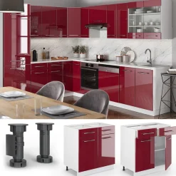 Schubunterschrank 80 cm Küchenschrank Hängeschrank Küchenzeile Fame-Line ^ Vicco