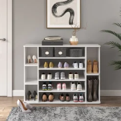 Schuhschrank Levin weiß Schuhkommode Schuhregal Stiefelfach Schuhablage ^ Vicco Best