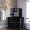 Universalhocker Bank schwarz - Frisiertisch Kommode Spiegel ^ Vicco Hot