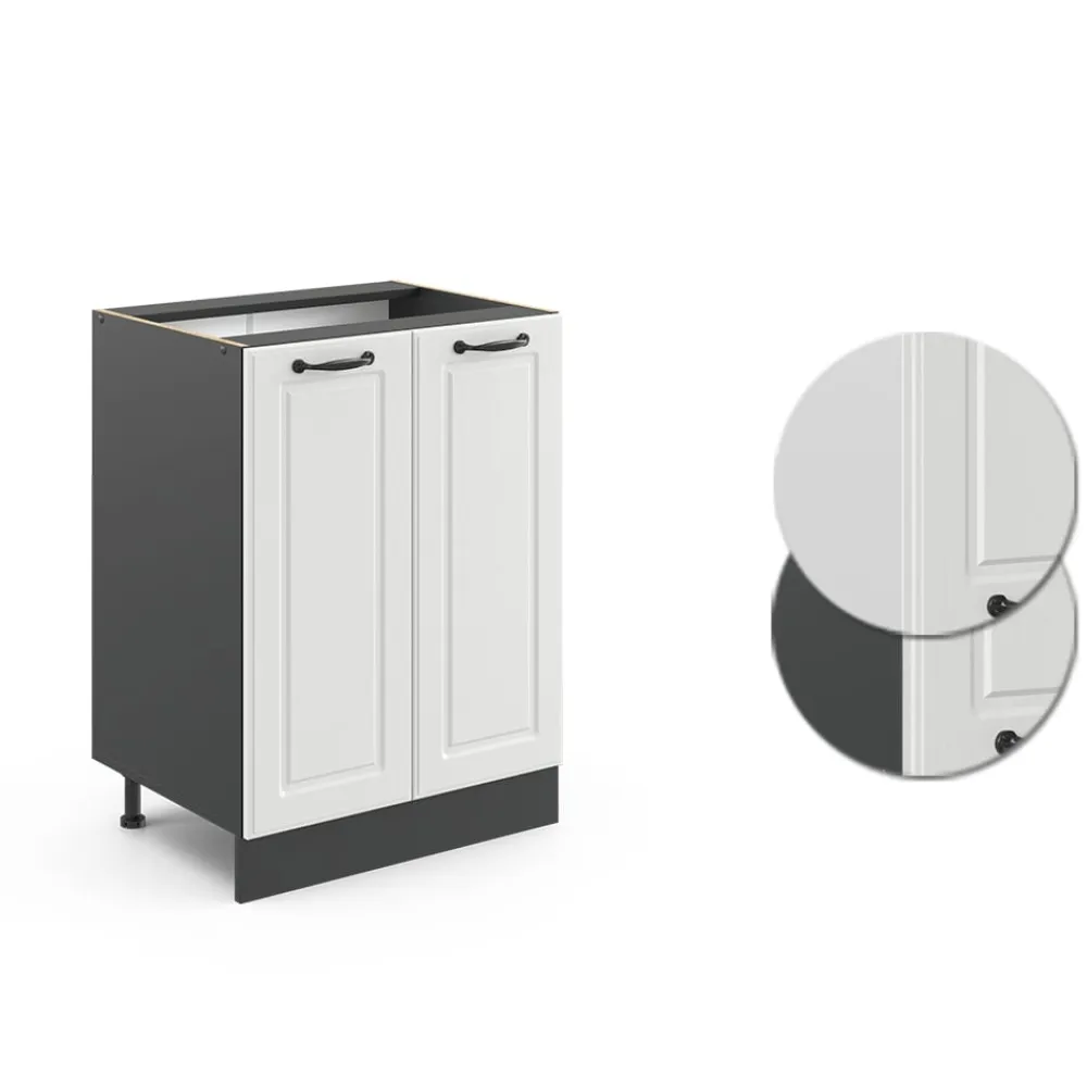 Vicco Unterschrank 60 cm Anthrazit Küchenschrank Unterschrank Küchenzeile R-Line Hot