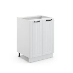 Vicco Unterschrank 60 cm FAME Line Küchenschrank Küchenzeile Landhaus Weiß Discount