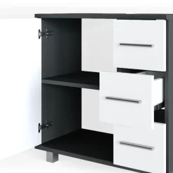 Vicco Waschtischunterschrank Ilias Badschrank Badezimmerschrank Waschbeckenunterschrank Unterstellschrank Weiß Anthrazit Online
