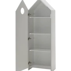 vipack CASAMI Set 3-teilig - 2x Schrank 1-türig mit Front in Weiß, 1x Regalschrank Schranktüren Weiß und Pink Outlet