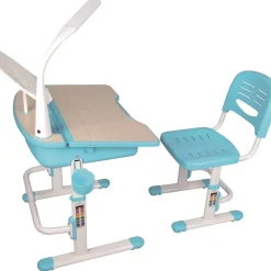 vipack Comfortline Kinderschreibtisch 301 inkl. Stuhl, höhenverstellbar Blau Discount