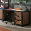 vipack Schreibtisch Alex Kiefer gebürstet New