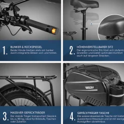 E-Scooter - XI-1500-EEC - schwarz, 15Ah ^ Viron Hot