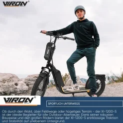 XI-1200-S E-Scooter mit Straßenzulassung ABE - 12,5 Ah ^ Viron Clearance