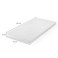 Komfortschaum Topper Matratzenauflage 90x200cm Matratzentopper 6cm ^ VitaliSpa Discount