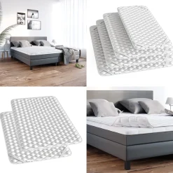 VitaliSpa Topper Matratzenschoner 140x200 cm Matratzen-Auflage weiß Microfaser Outlet