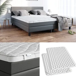 VitaliSpa Topper Matratzenschoner 140x200 cm Matratzen-Auflage weiß Microfaser Outlet