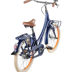 Volare Classic Oma 20 Zoll Kinderfahrrad Jugendfahrrad ab ca. 6 Jahren Mädchen Jungen 120 - 135 cm 1 Gang Rücktrittbremse blau matt Outlet