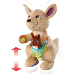 V-Tech 80-522664 - Hüpf mit mir Känguru, interaktives Plüsch-Spielzeug ^ vtech New
